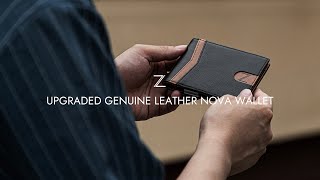 UPGRADED Genuine Leather Nova Wallet With Money Clip [upl. by Nairad399]