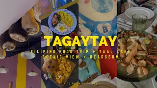 GRETCHFINDS Tagaytay Trip Comfort Filipino Food Scenic Taal Lake Views and a Visit to Bearseum [upl. by Sheets790]