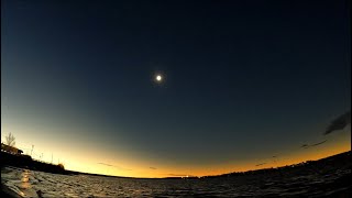 Timelapse from inside of Eclipse Zone of Totality  New Brunswick 2024 [upl. by Garihc]