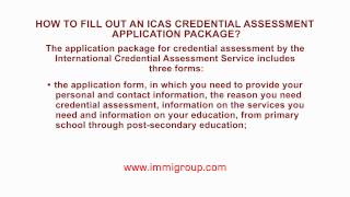 How to fill out an ICAS credential assessment application package [upl. by Eentroc501]