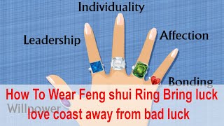 How To Wear Feng shui Ring Bring luck love coast away from bad luck [upl. by Etnaed]