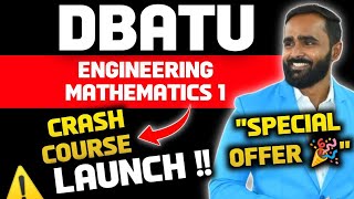 DBATU ENGINEERING MATHEMATICS 1 CRASH COURSE LAUNCH PRADEEP GIRI SIR [upl. by Jase]