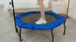 ANCHEER 4050quot Foldable Mini Trampoline Max Load 450550lbs [upl. by Anuayek]