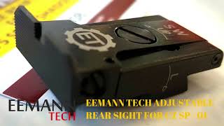 Eemann Tech Adjustable Rear Sight for CZ SP01 SHADOW CZ SHADOW 2 [upl. by Magnien]