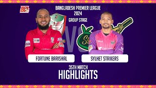 Fortune Barishal vs Sylhet Strikers  Highlights  35th Match  Season 10  BPL 2024 [upl. by Mailiw]