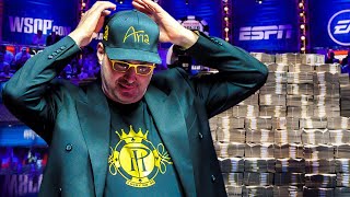 1000000 Wipeout Phil Hellmuth Wreckage at World Series of Poker [upl. by Garnette]