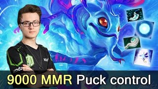 Miracle 9000 MMR Puck control — Dota 2 [upl. by Ahsiugal]