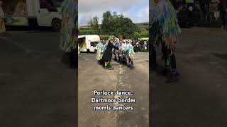 Dartmoor border morris dancers at widecombe fair 2024 dartmoor [upl. by Matless]