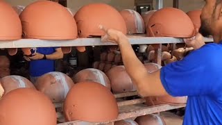 helmet making in India 😲😳amazing nicevideo making helmets india letest most [upl. by Nohsav]