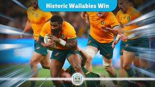 Wallabies Triumph in Epic Showdown Suaalii Shines in Historic Win Over England [upl. by Lered874]