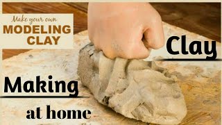 How to make sculpture clay full tutorial  easy making clay at home tutorial [upl. by Sheri]