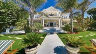 Unique beachfront Villa for rent in Puerto Banus Marbella [upl. by Lanam]