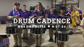 Hahnville High School Marching Band  Drum Cadence 92724 [upl. by Adnertal]