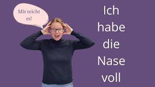 Ich habe die Nase voll [upl. by Rabma]