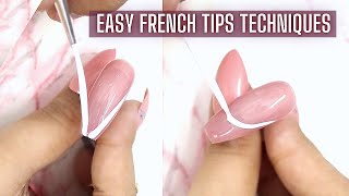 VTip French Nails  French Nail Art With Gel Polish  French Nails Tutorial [upl. by Dowdell]