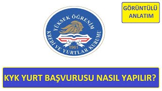 KYK YURT BAŞVURUSU NASIL YAPILIR GÖRÜNTÜLÜ ANLATIM [upl. by Anyl]