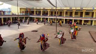 Monk dance  Nyingma Buddhist monastery 🙏🙏🙏 [upl. by Alleb]