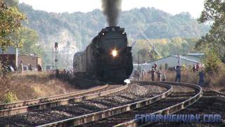 HD Union Pacific steam through St Louis UP 844 and Challenger 3985 [upl. by Lansing7]