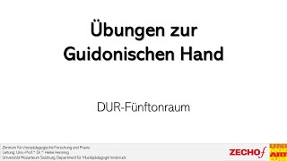 Guidonische Hand – Dur einstimmig mit Sprüngen [upl. by Martie]