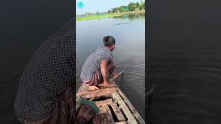 Wild technique fishing fish fisherman fishinglife bigfish best new boat shortsvideo jump [upl. by Enyt]