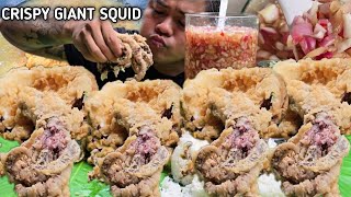 CRISPY GIANT SQUID  COOKBANG  MUKBANG PHILIPPINES  TOL BULOY MUKBANG [upl. by Archy635]