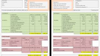 Lección 47 Ejemplos de nóminas con indemnización [upl. by Yssej]