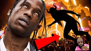 Travis Scott Astro World Concert 2021 DËMON Spotted Jumping Into Crowd Slowed Down Footage [upl. by Enier]