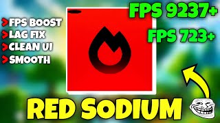 Red Sodium Optifine Client For MCPE 121 😱  Lag Fix Fps Boost [upl. by Mulac]