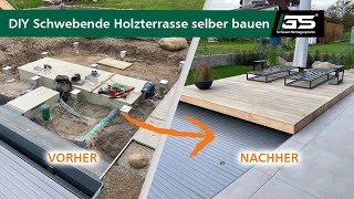 DIY Schwebende Holzterrasse selber bauen [upl. by Assile]