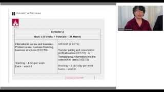 Webinar  International Tax Law  University of Amsterdam [upl. by Benis]