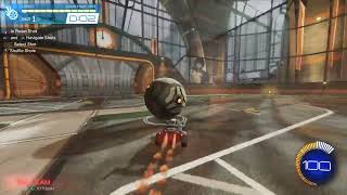 Doing a side wall piece with 3 bounces in Rocket League Training [upl. by Rosenberg]