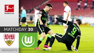 VfB Stuttgart  VfL Wolfsburg  13  Highlights  Matchday 30 – Bundesliga 202021 [upl. by Nohtiek]