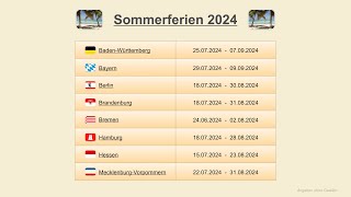 Sommerferien 2024 [upl. by Rainwater170]