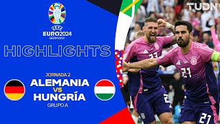 HIGHLIGHTS  Alemania vs Hungría  UEFA EURO 2024  J2  TUDN [upl. by Elyrpa]