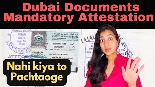 HOW TO GET UAE EMBASSY ATTESTATION  UAE ATTESTATION PROCESS IN INDIA  MOFA  COST  DUBAI VISA [upl. by Ayotan]