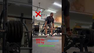 465 lbs Deadlift 210 kg powerlifting battlefield gaming mikementzer gamer strongman stronger [upl. by Ezzo]