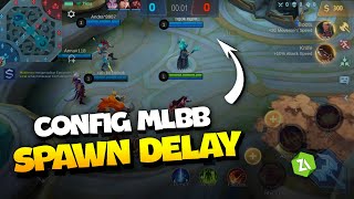 CONFIG SPAWN DELAY INGAME MLBB TERBARU NO DELAY CUMA 0001 DETIK SPAWNNYA  Mobile Legends Config [upl. by Ellon]