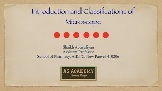 Microscope  Microscopy  Introduction and classification of Microscope [upl. by Laehcim]