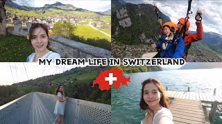 My life in Switzerland CLOY filming locations  Paragliding [upl. by Htebazil]