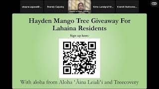 Lahaina Homeowners Webinar on August 29 2024 [upl. by Whyte39]