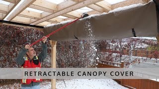 Retractable Pergola Canopy Cover  Outdoor Living Today [upl. by Ennahgiel780]