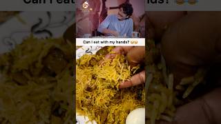 Nagarjuna way of eating biryani 😍nagarjuna muttonbiryani biryani telugumemes hyderabadi [upl. by Rafaela]