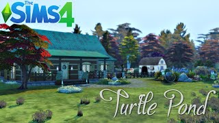 The Sims 4 Stop Motion build  quotTurtle Pondquot  NoCC  OfftheGrid Log Cabin [upl. by Paschasia801]