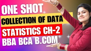 Introduction to Collection of DataOne ShotStatistics Chapter2BBABCABComDream Maths [upl. by Mich]