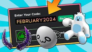 7 NEW CODES February 2024 Roblox Promo Codes For ROBLOX FREE Items and FREE Hats UPDATED [upl. by Fleda130]