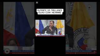 DUTERTE VS TRILLANES QUAD COM HEARING quadcom duterte pbbm [upl. by Ennaitak]