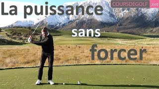 La puissance au golf sans forcer  cours de golf par Renaud Poupard [upl. by Demona]