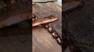 No Wrap Pork Spare Ribs on a Pellet Grill shorts ribs smoker pelletgrill spareribs recipe [upl. by Erreit]