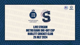 MIDDLESEX V NORTHAMPTONSHIRE STEELBACKS LIVE STREAM  METRO BANK ONE DAY CUP [upl. by Nnairol]