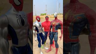 Silver Sipderman AND Spiderman TEASE HULK NONO  Marvel Toys [upl. by Kella]